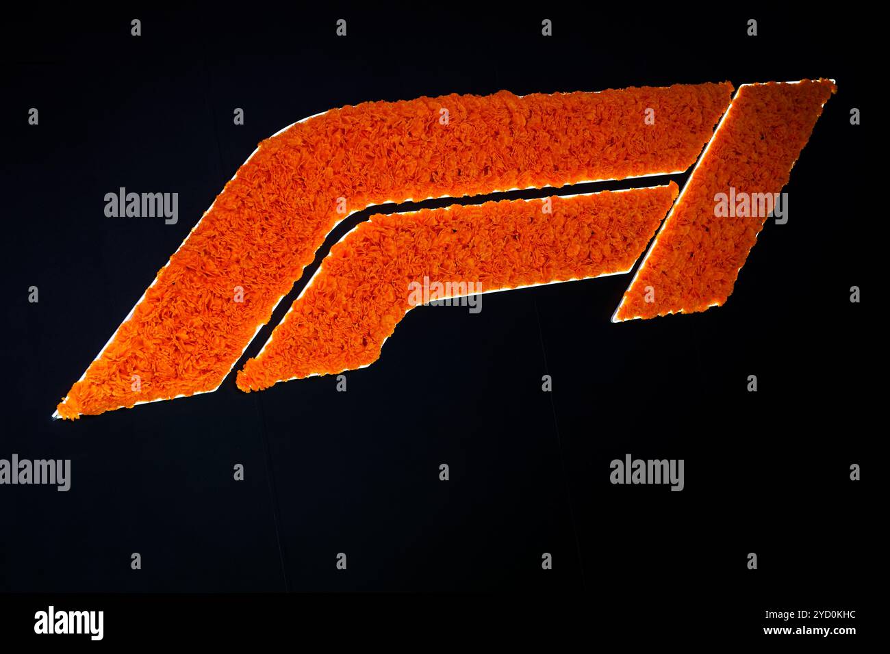 F1 logo during the Formula 1 Gran Premio de la Ciudad de Mexico 2024, 20th round of the 2024 Formula One World Championship from October 25 to 27, 2024 on the Autodromo Hermanos Rodriguez, in Mexico City, Mexico Stock Photo