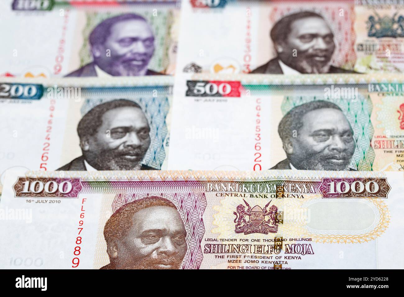 Kenyan shilling a business background Stock Photo