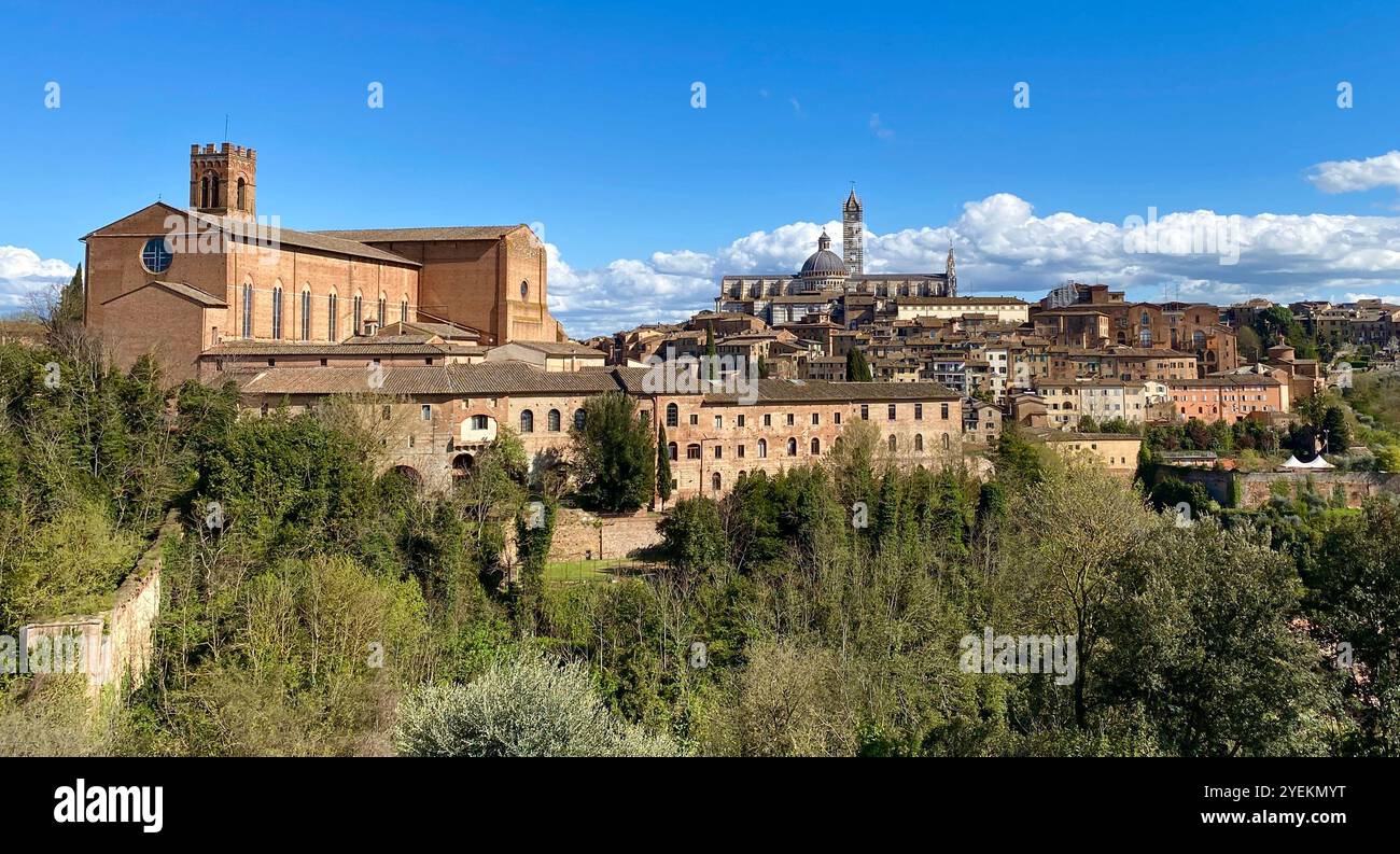 Historical Town Siena in Tuscany, Italy Stock Photo