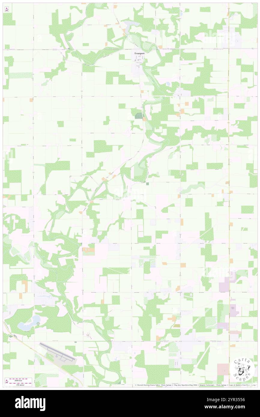 Township of Tiffin, Defiance County, US, United States, Ohio, N 41 23' 2'', S 84 24' 0'', map, Cartascapes Map published in 2024. Explore Cartascapes, a map revealing Earth's diverse landscapes, cultures, and ecosystems. Journey through time and space, discovering the interconnectedness of our planet's past, present, and future. Stock Photo