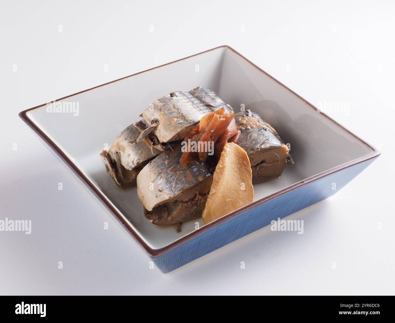 Simmered saury Stock Photo