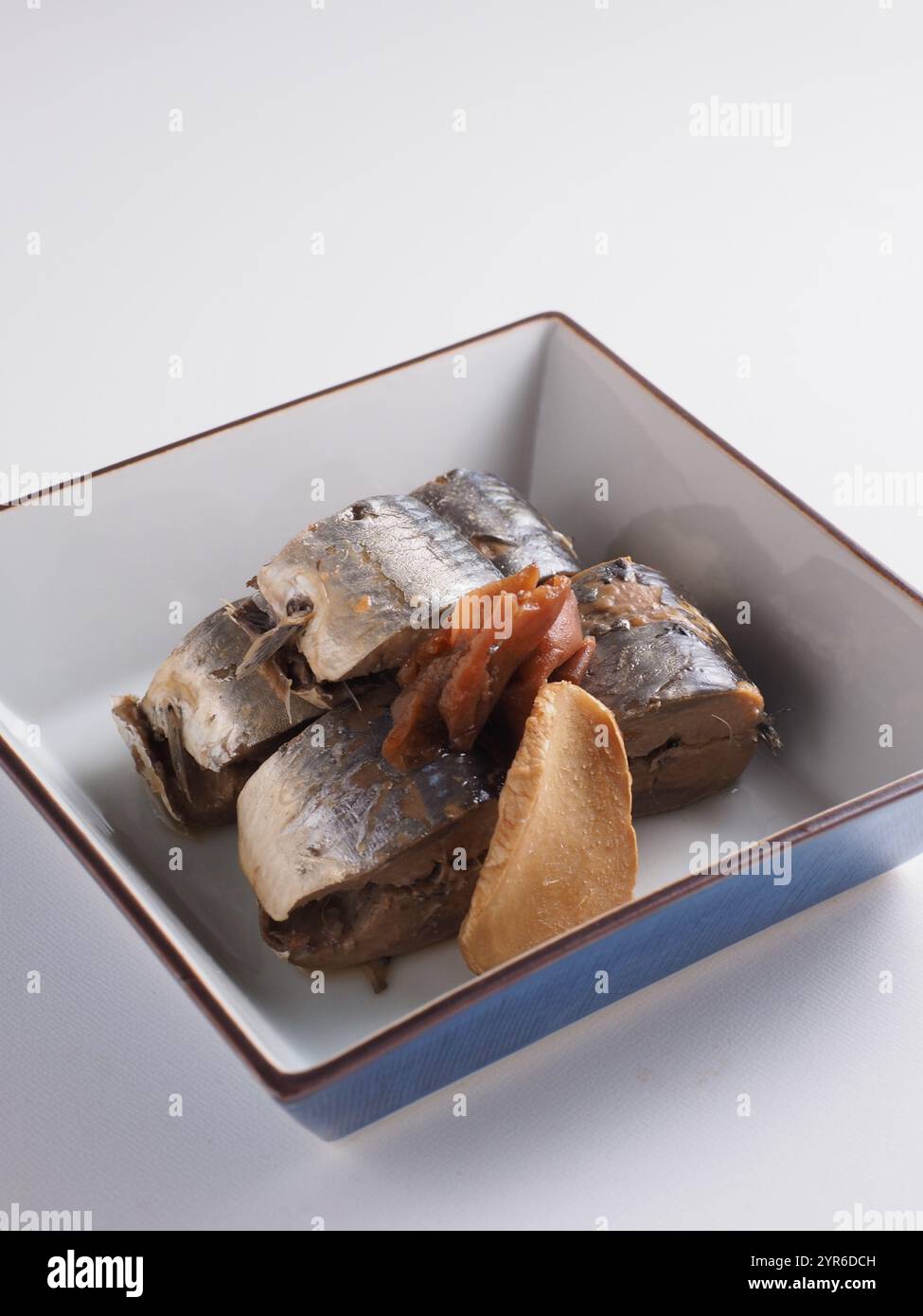 Simmered saury Stock Photo