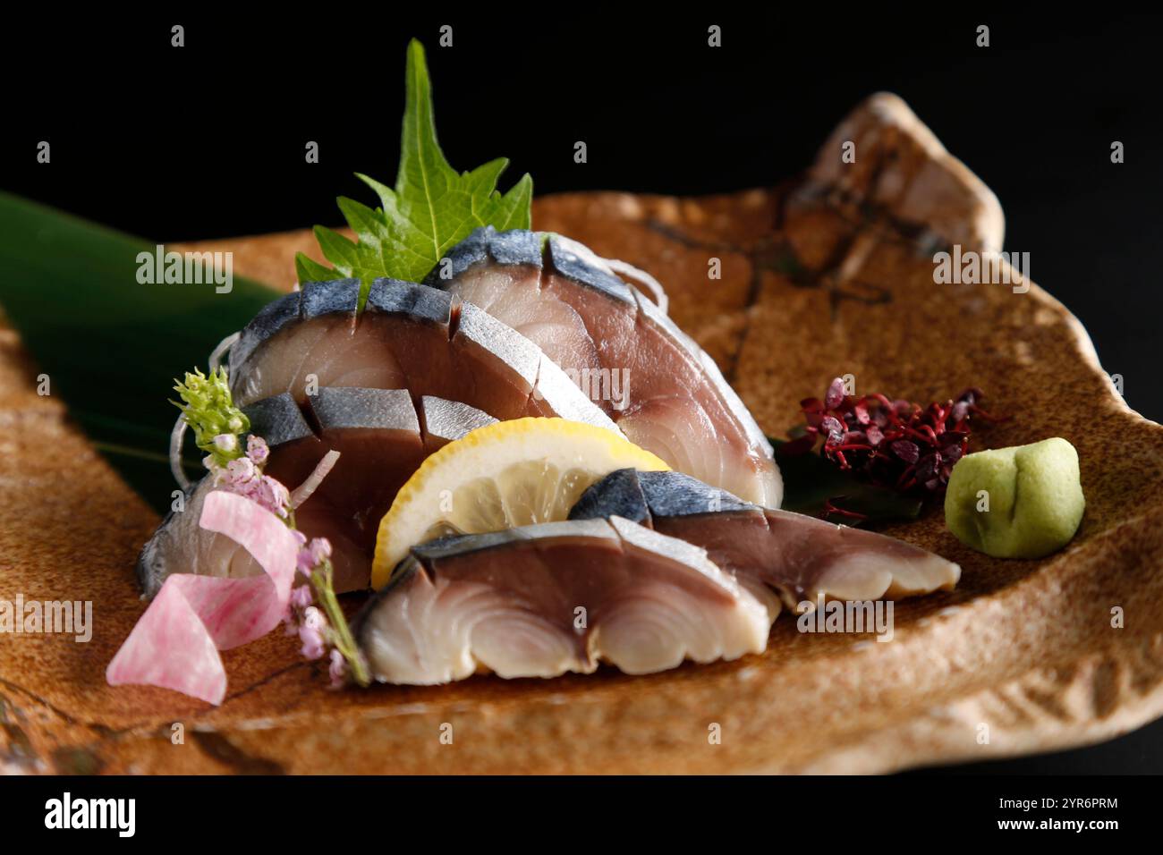 Mackerel sashimi Stock Photo