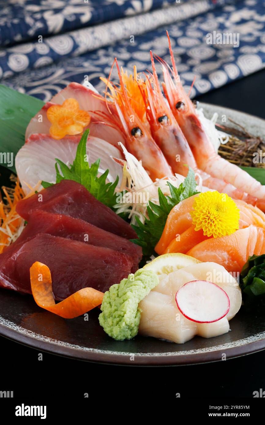 Hokkaido sashimi set Stock Photo