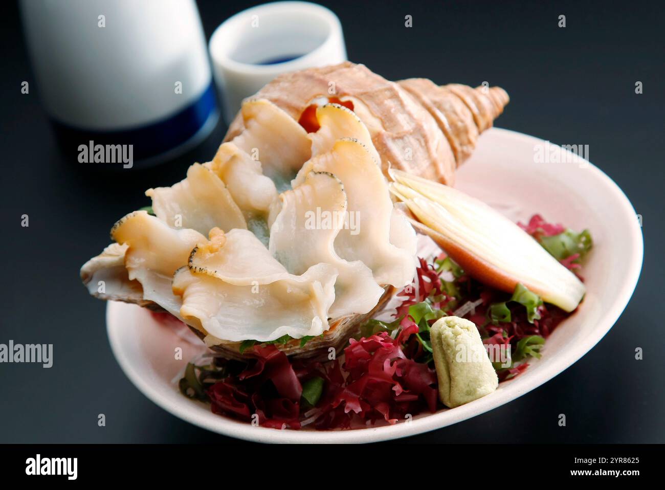 Sashimi of Tsubu Stock Photo