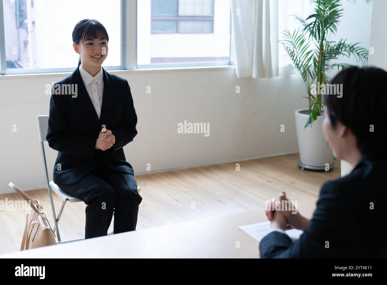 Scene of the interview Stock Photo