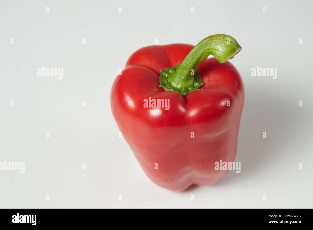 Red paprika on white background Stock Photo