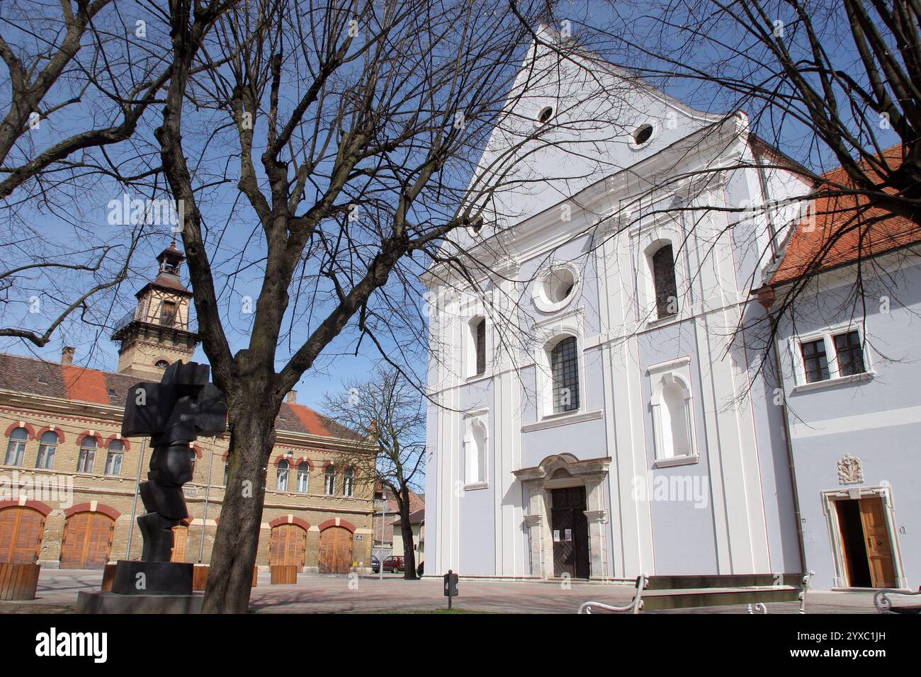 Franciscan monastery and church of the Holy Trinity in Slavonski Brod, Croatia Stock Photo