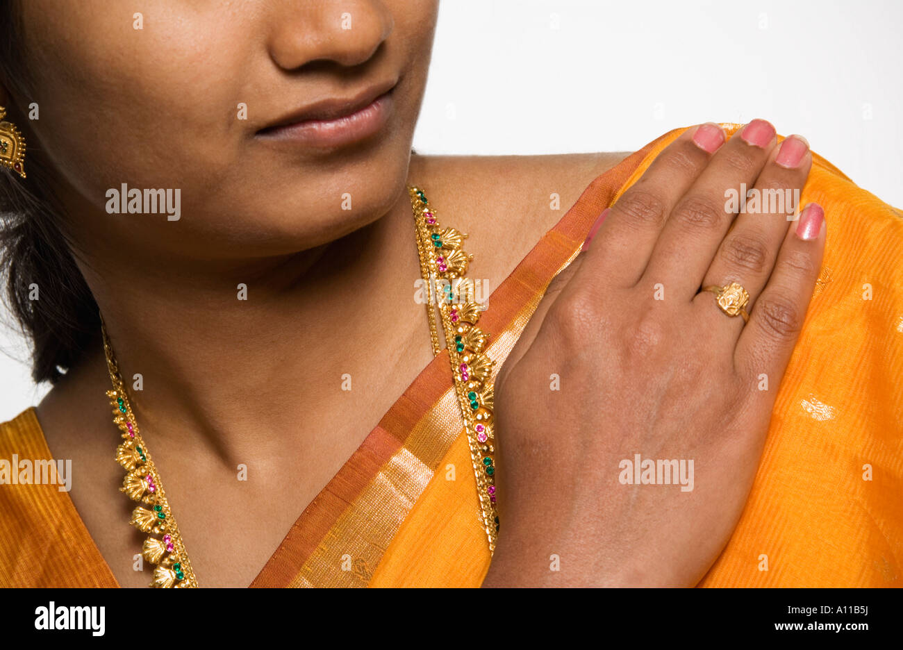 Portrait of Middle Eastern woman Stock Photo