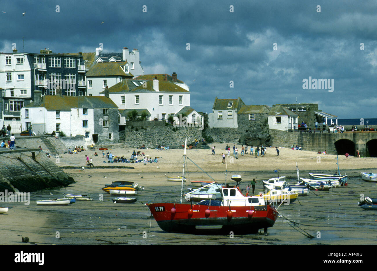 St Ives Harbour, Cornwall, UK Stock Photo