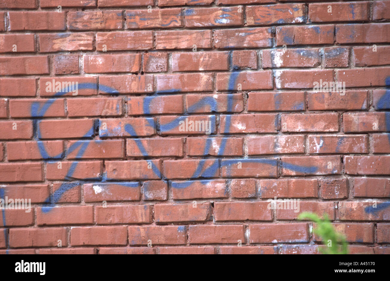 Gang graffiti ESL East Side Locos Hispanic gang. Kansas City, MO, USA. Stock Photo