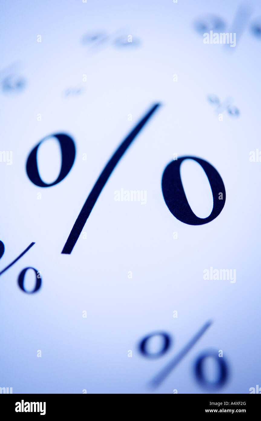 Percentage sign Stock Photo