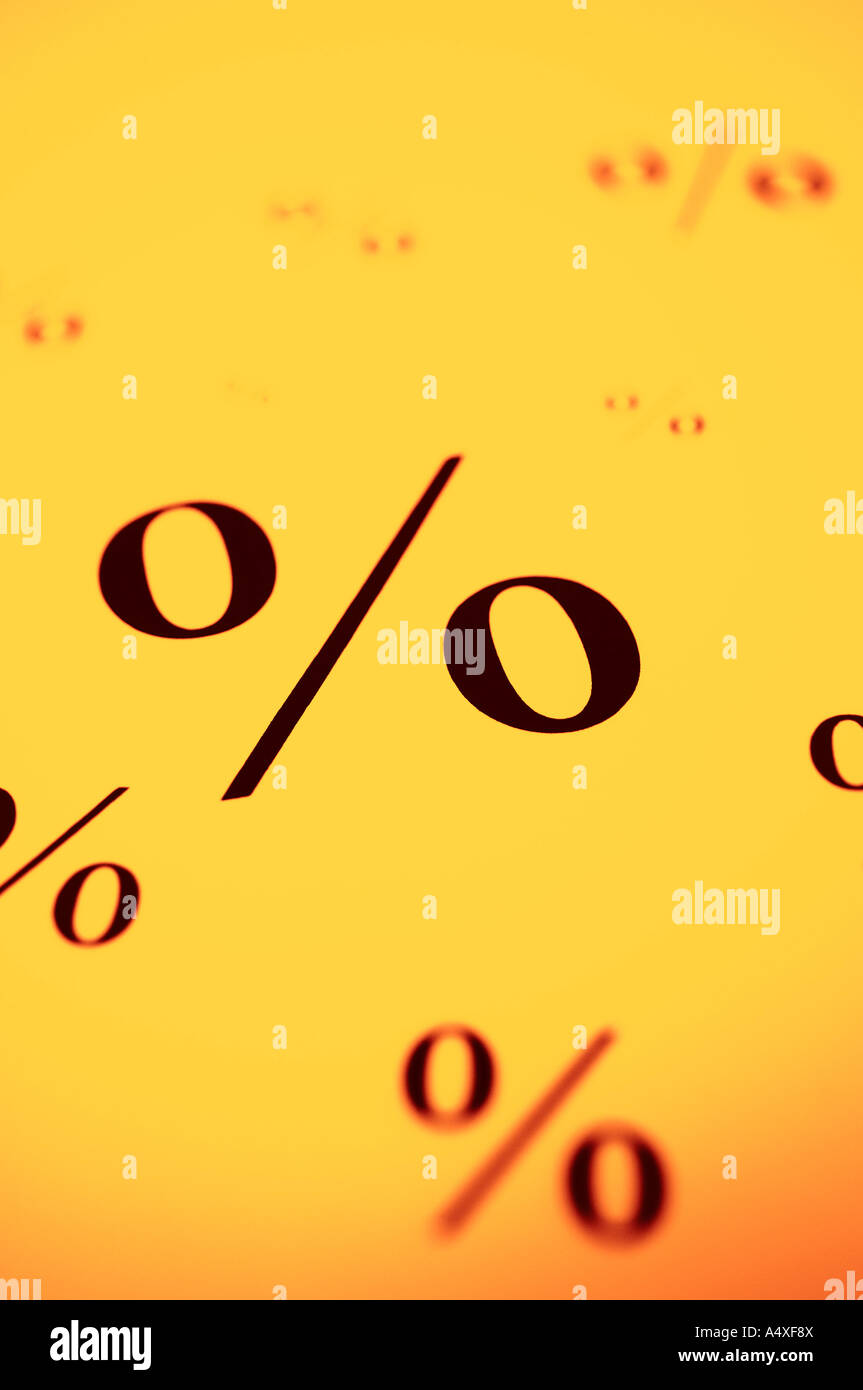 Percentage sign Stock Photo