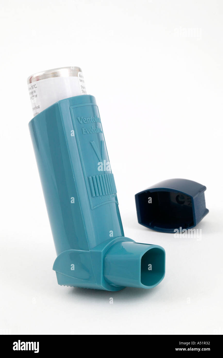 Asthma inhaler Cut Out Stock Images & Pictures - Alamy