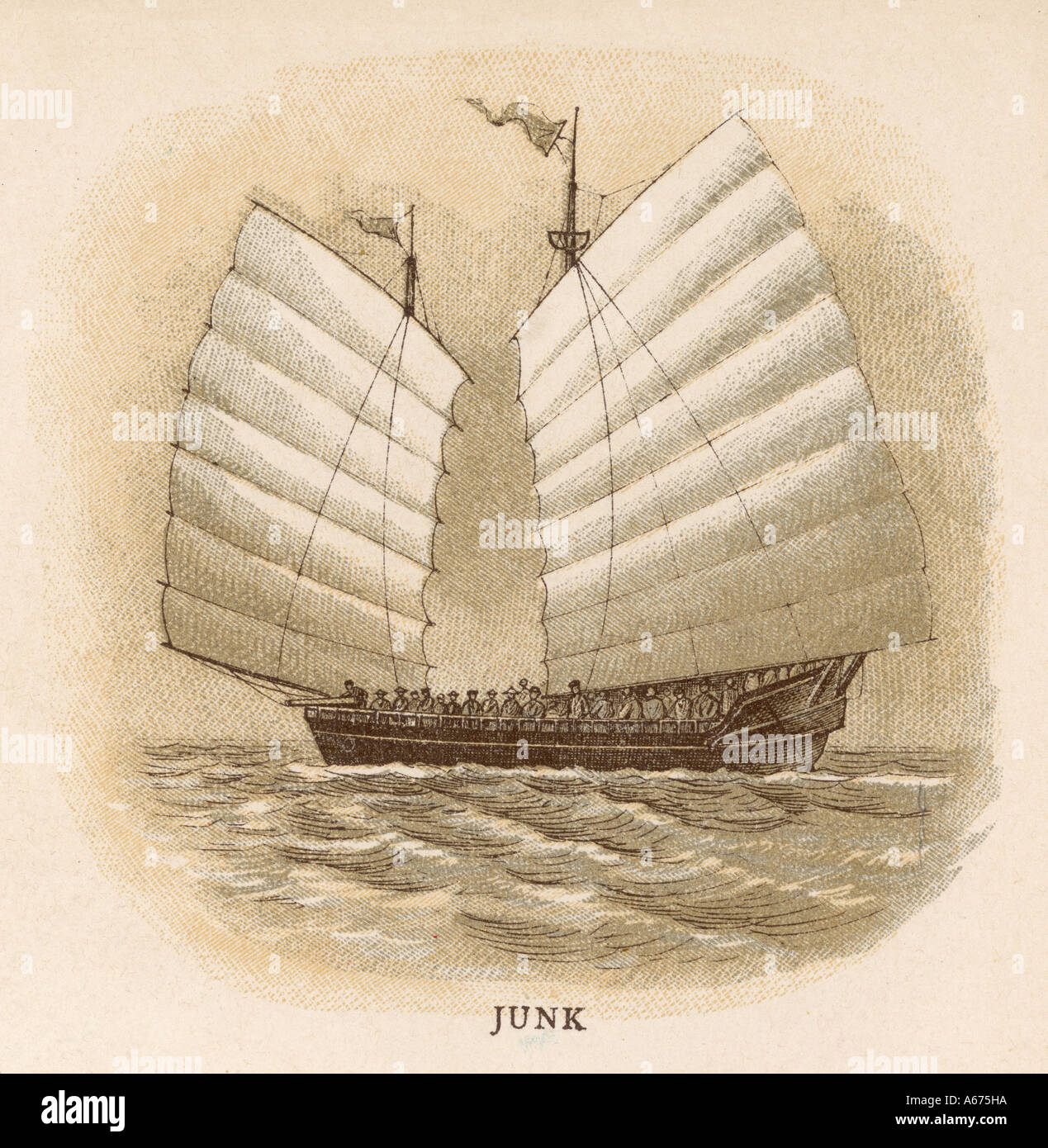 Chinese Junk Stock Photo