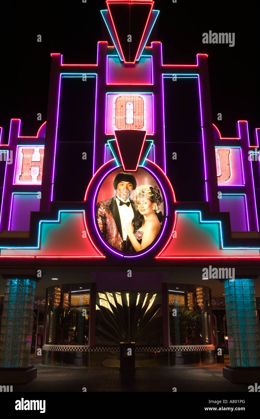 USA, Missouri, Branson, Marquee for the Shoji Tabuchi Theater Stock Photo