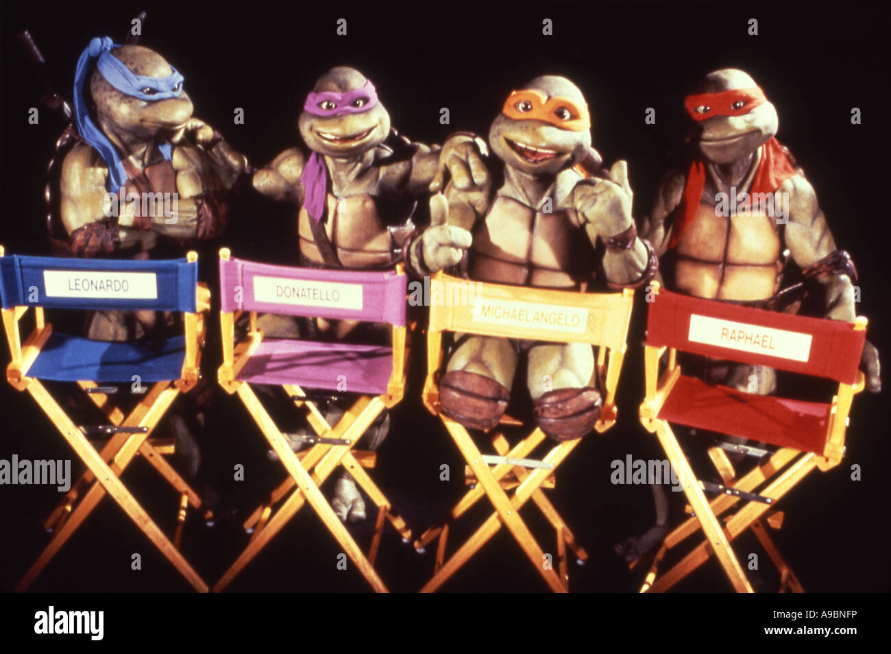 TEENAGE MUTANT NINJA TURTLES - 1990 Virgin/Golden Harvest film Stock Photo