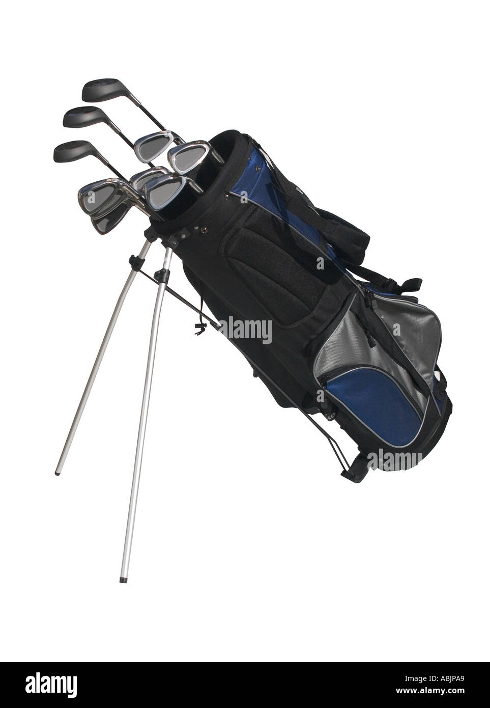 Golf bag with clubs Stock Photo