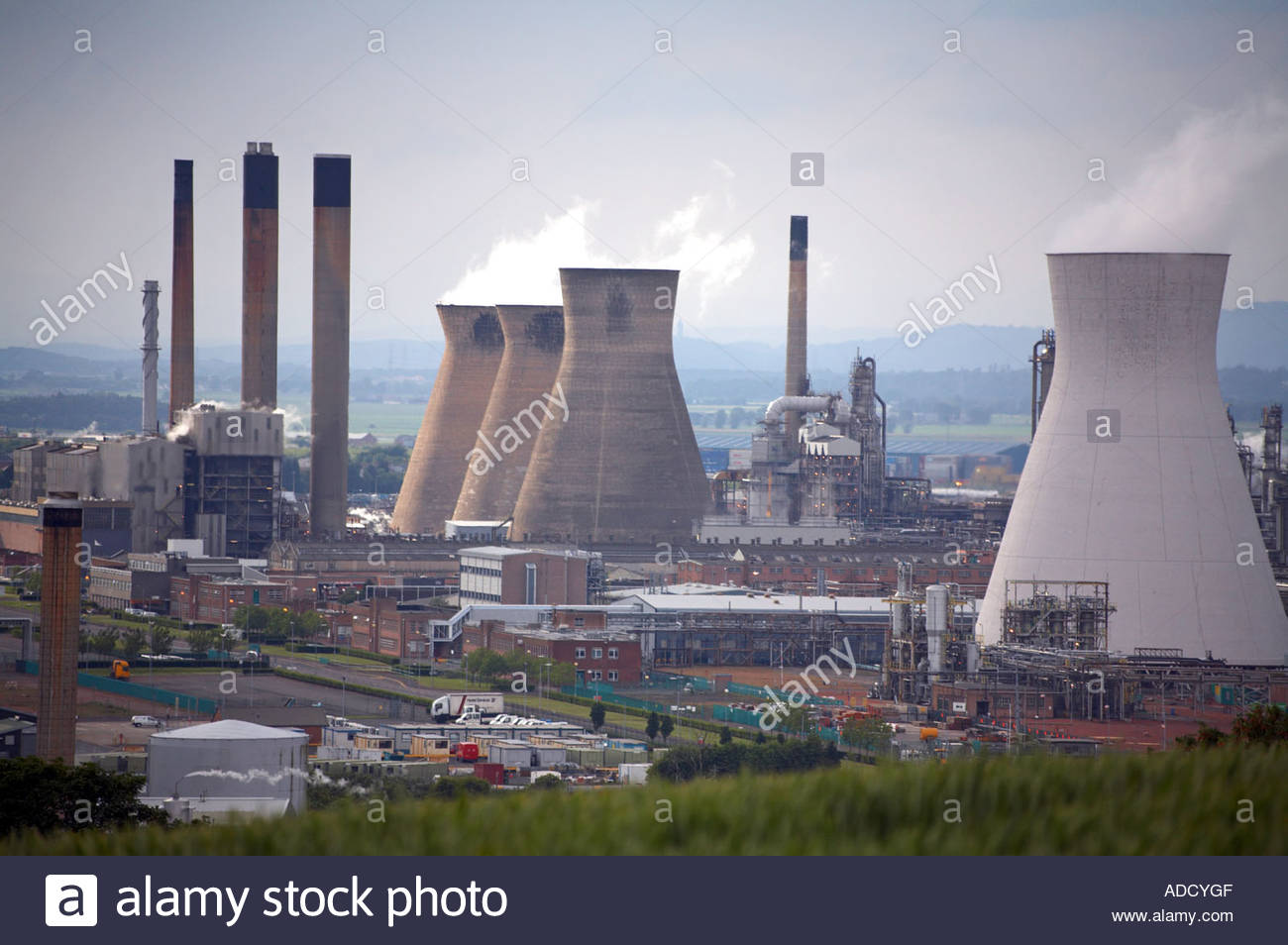 Grangemouth petrochemical plant, SCOTLAND Stock Photo