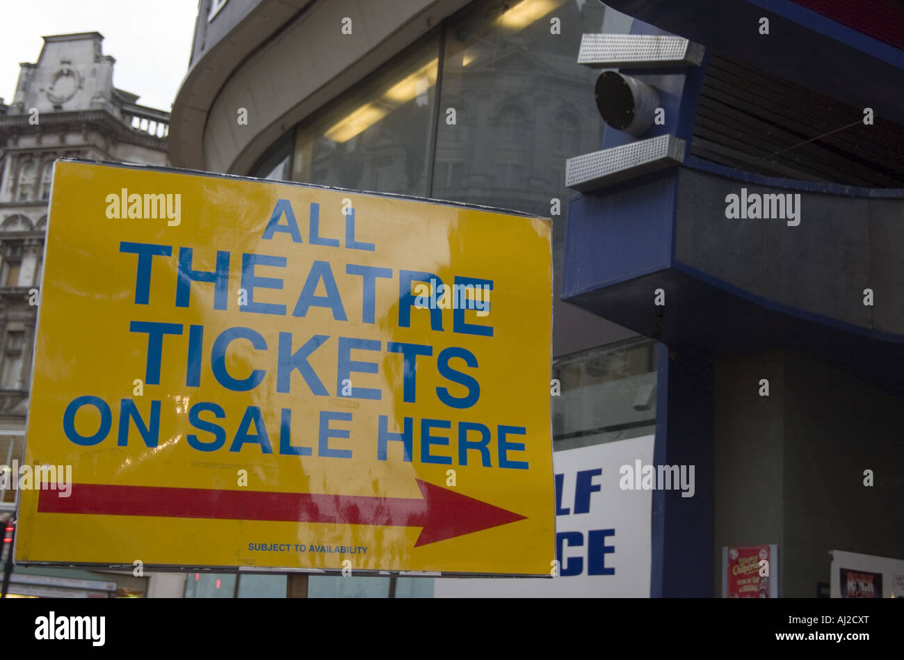 Theatre Tickets For Sale Theatreland London Stock Photo - Alamy