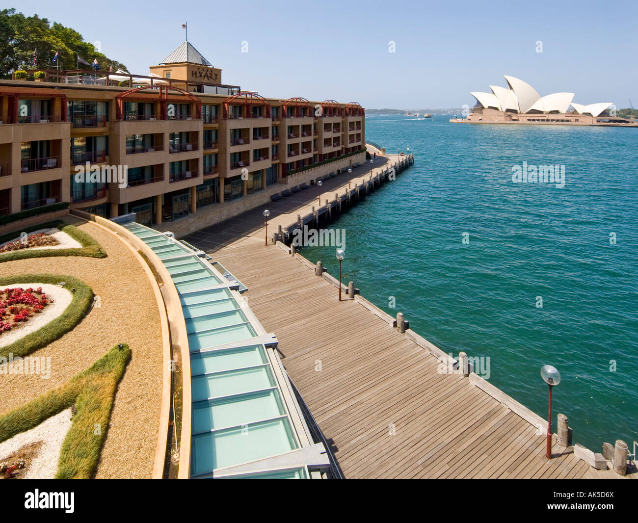 Sydney Opera House and the Park Hyatt Sydney New South Wales Australia Stock Photo