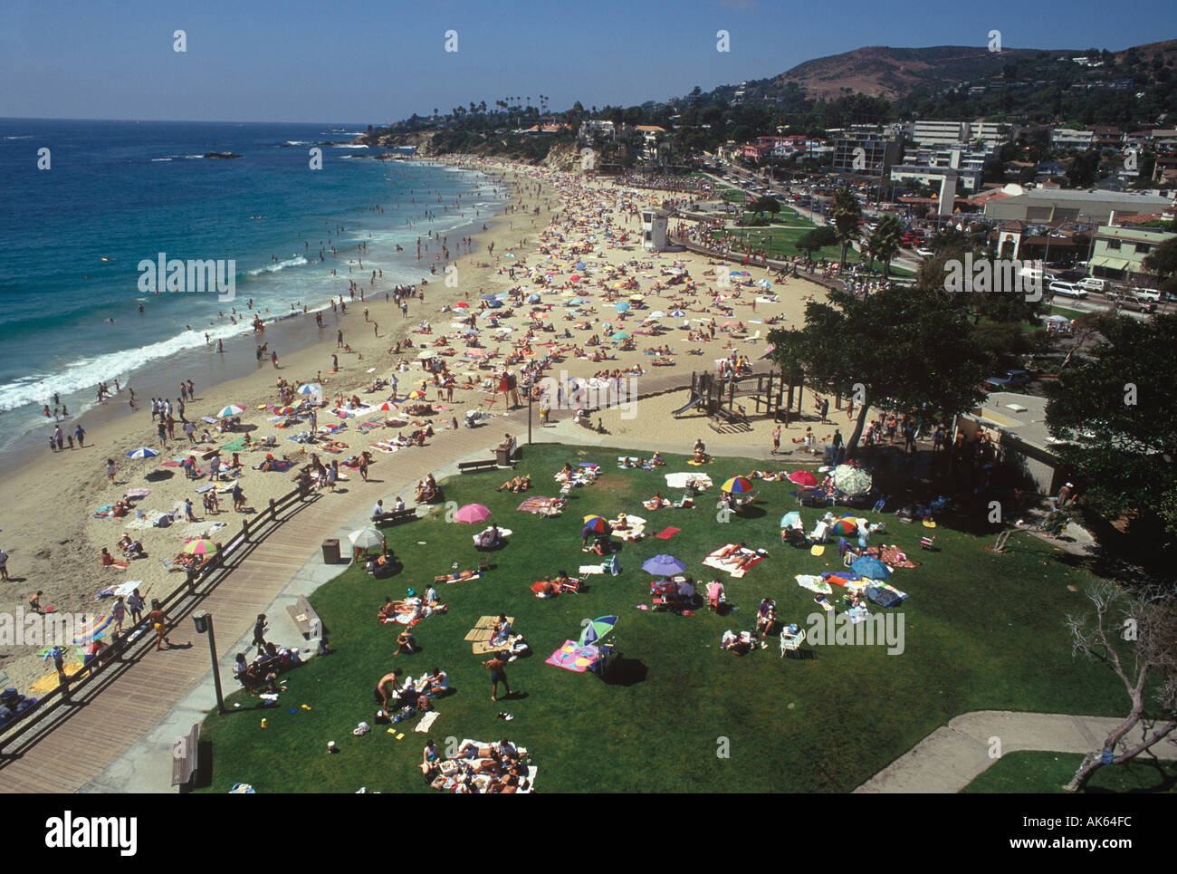 Main Beach Laguna Beach California USA  Stock Photo