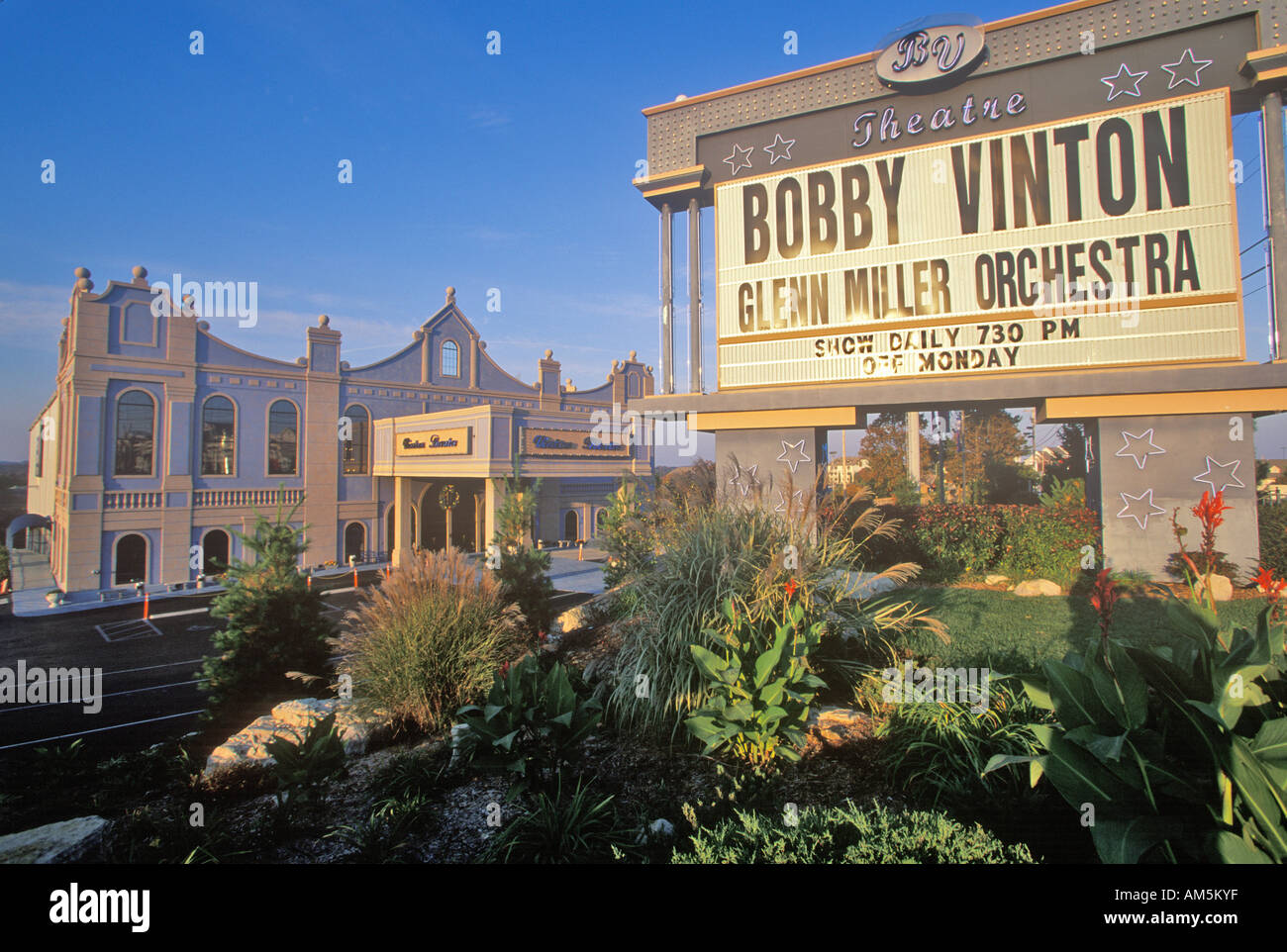 Ozark Mountain Entertainment center Bobby Vinton s Blue Velvet Theatre Branson MO Stock Photo