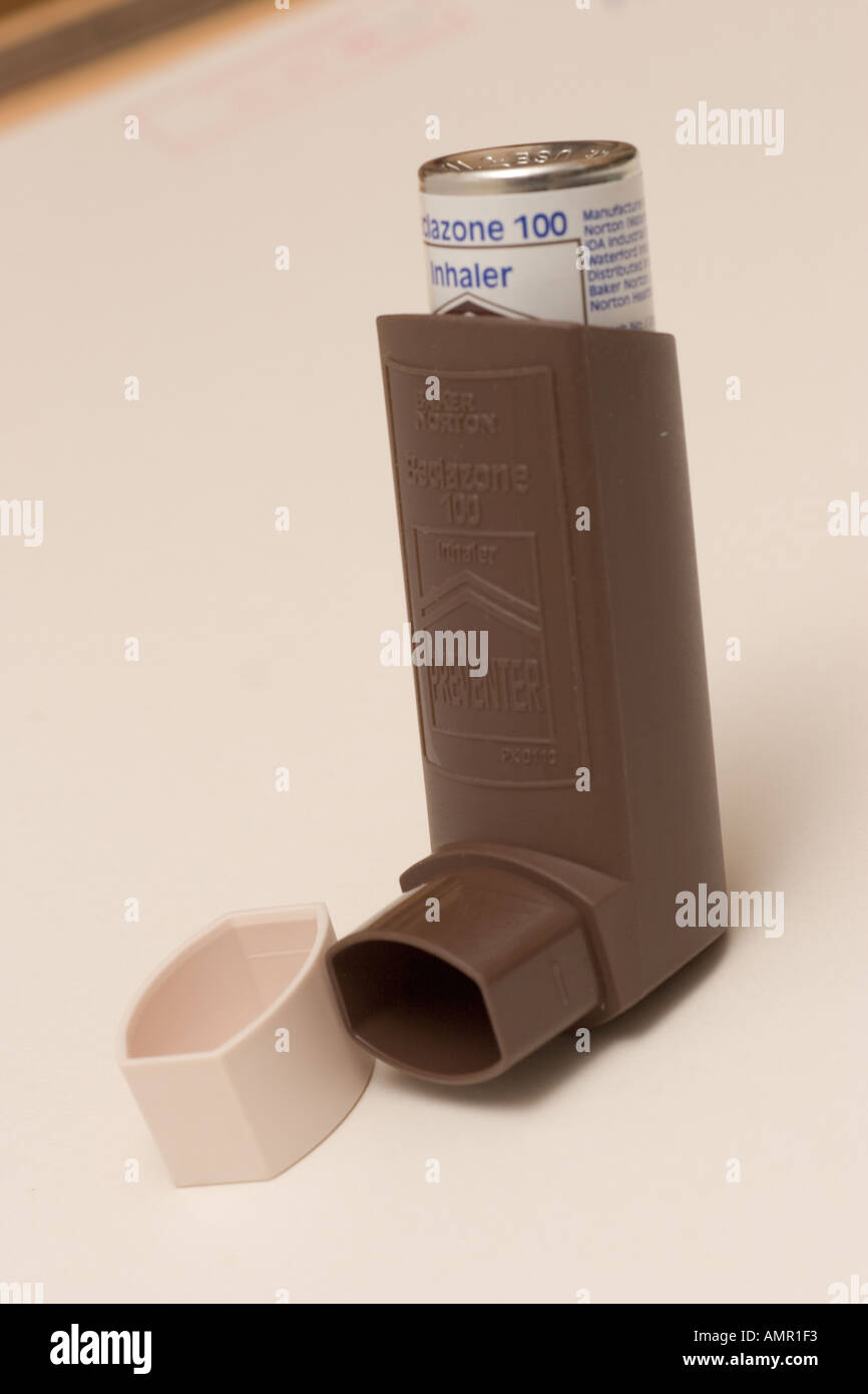 Asthma inhaler Becotide Stock Photo: 2847218 - Alamy