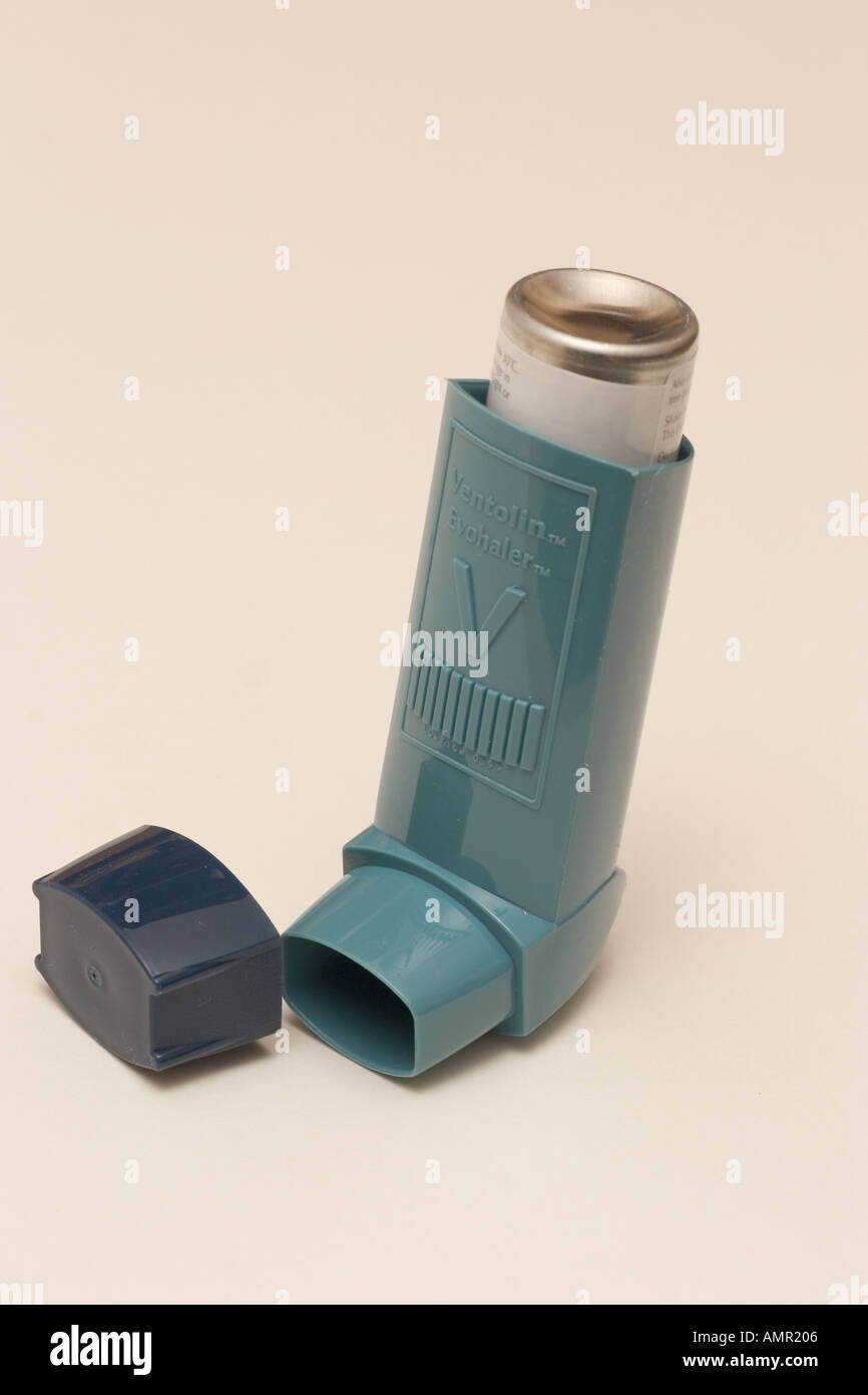 Asthma inhaler Ventolin Stock Photo - Alamy