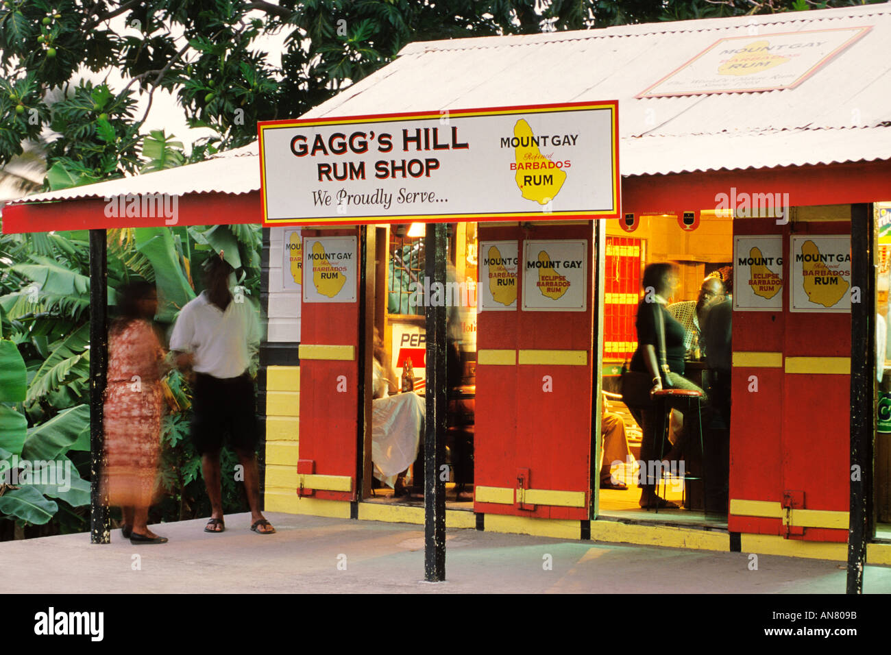 Barbados, St Joseph, Gaggs Hill Rum Shop Stock Photo