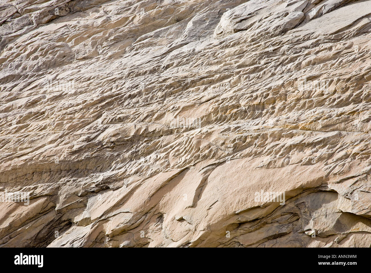 Reddish, yellowish Sandstone - stone surface Stock Photo