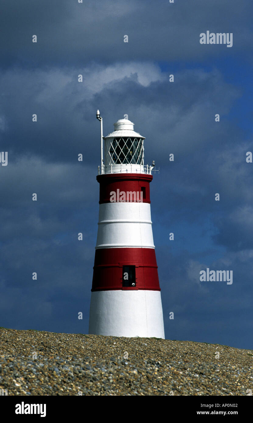 Orfordness Lighthouse, Suffolk, UK. Stock Photo