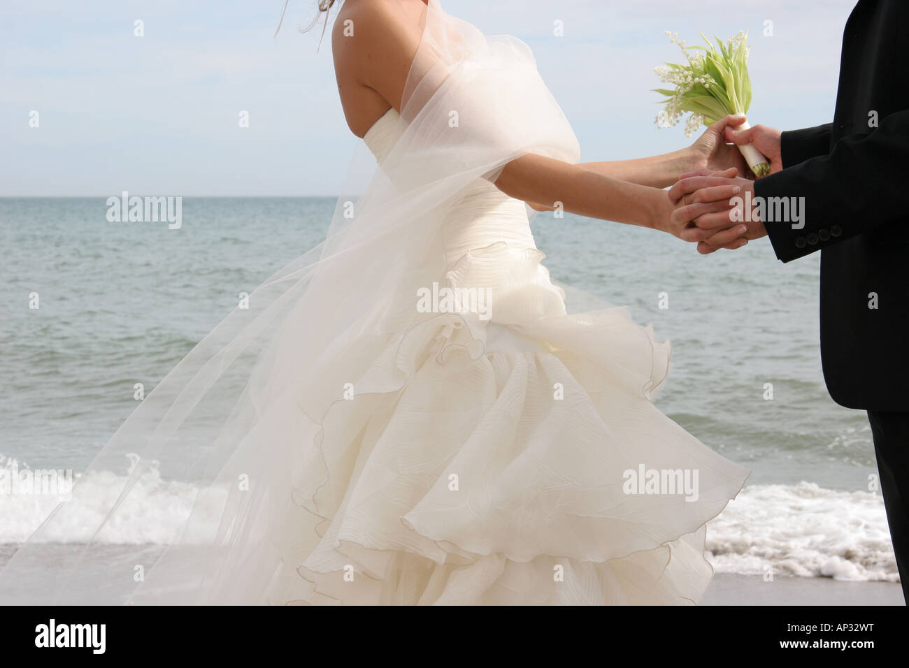 Wedding by the sea Stock Photo