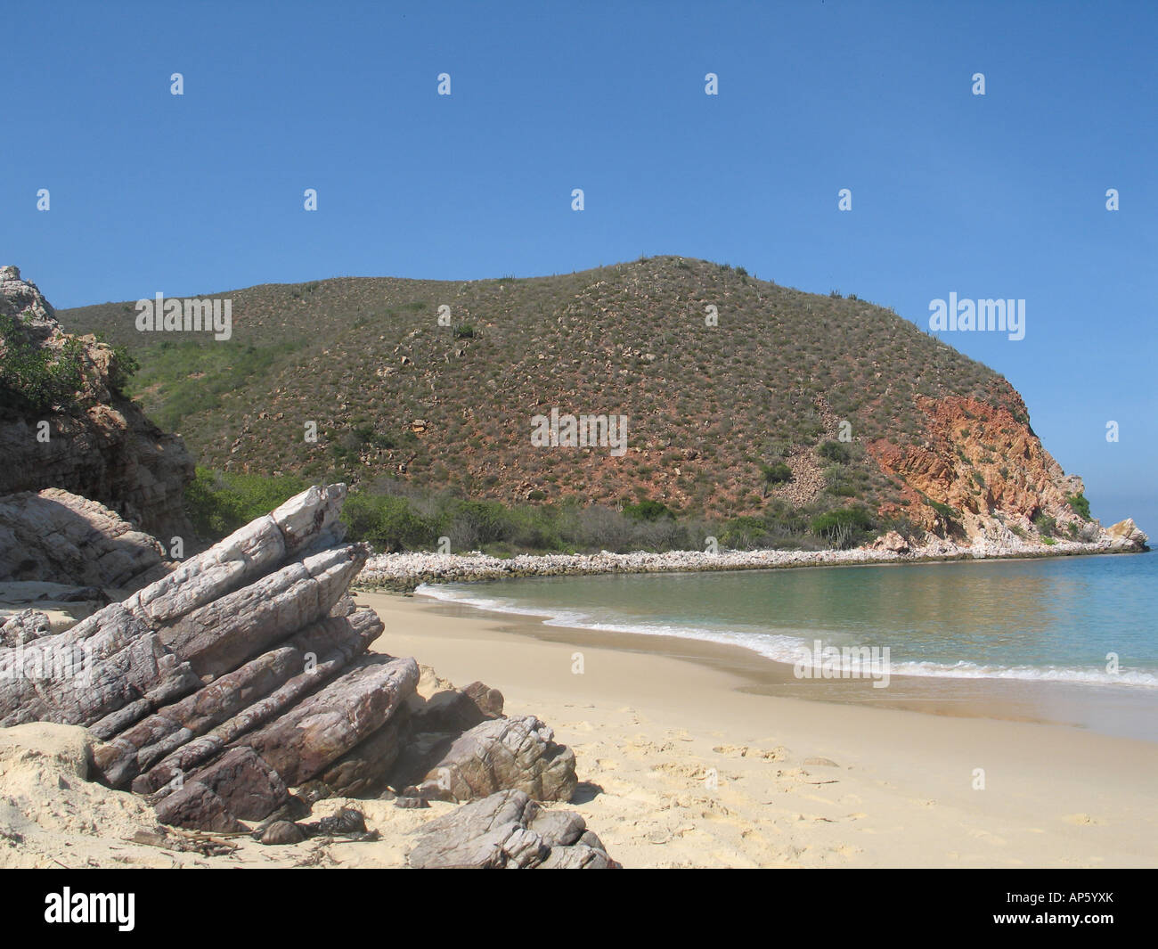 Beach at Mochima National Park, Estado Sucre, Venezuela Stock Photo