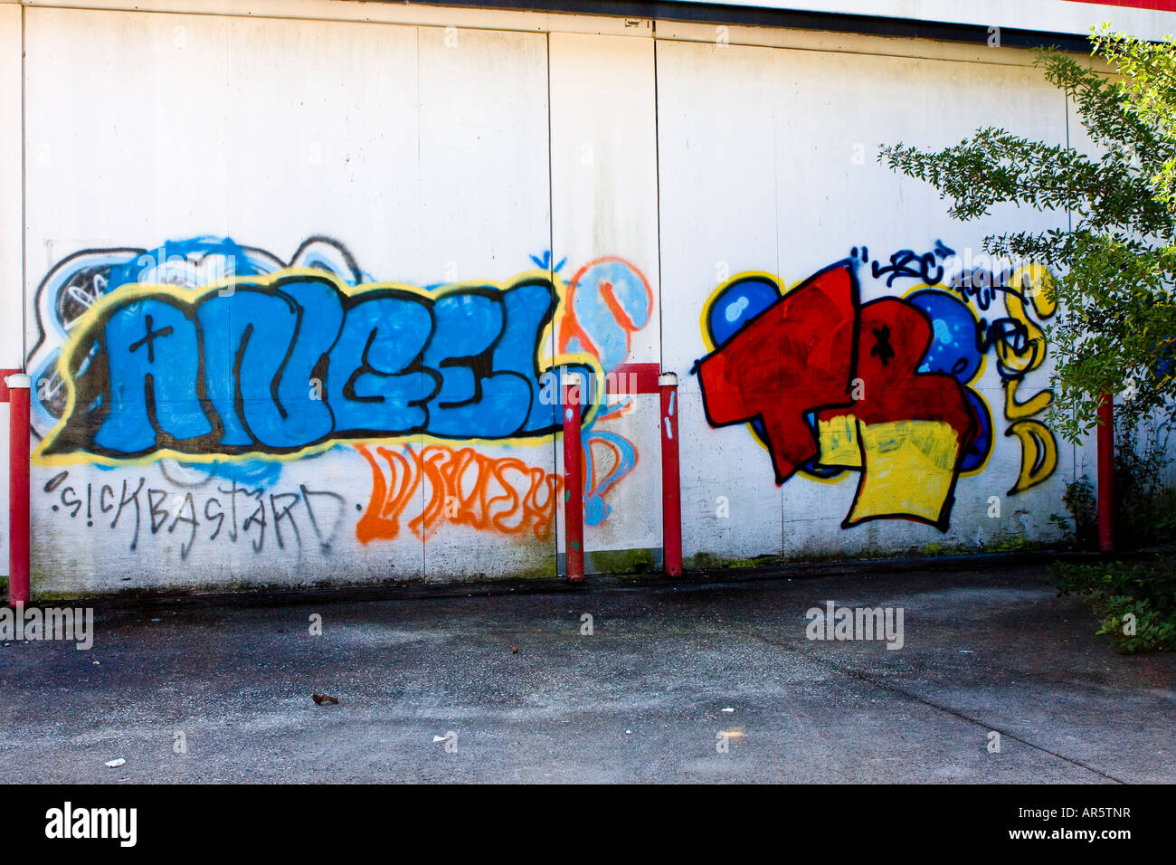 Gang Graffiti Stock Photo