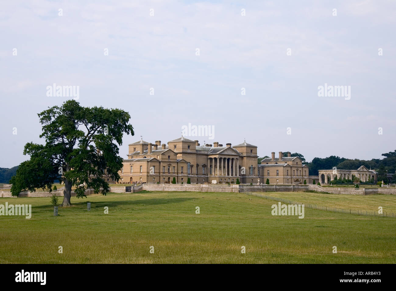 Holkham Hall home of the Earl and Countess of Leicester Norfolk United Kingdom Stock Photo