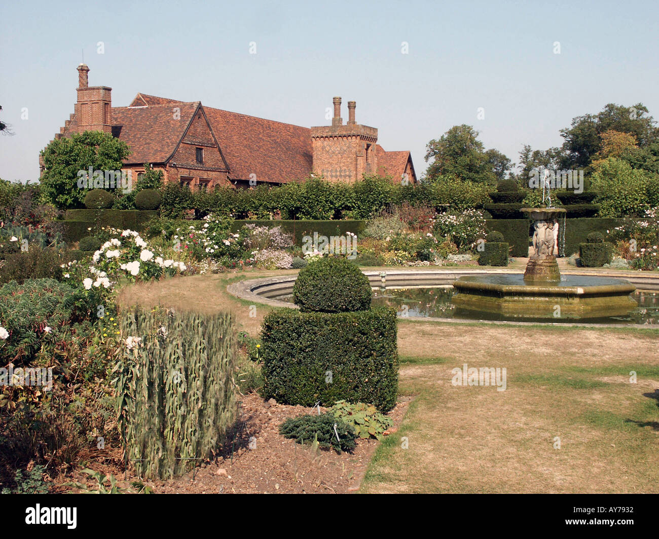 Hatfield House The Old Palace and Garden Stock Photo