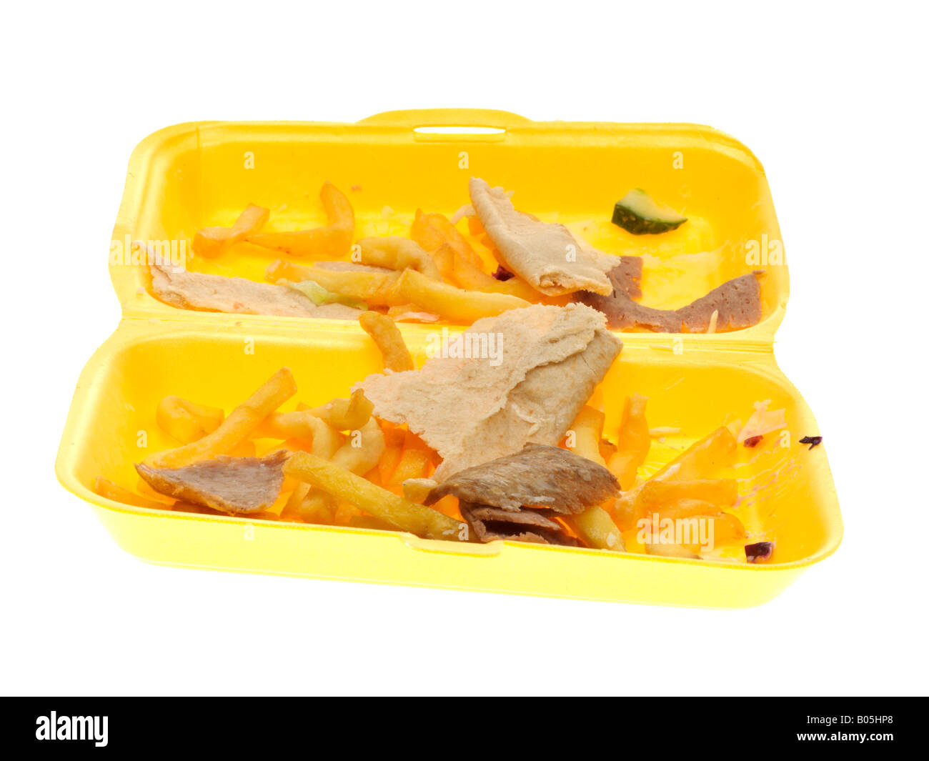 Leftover Doner Kebab Stock Photo