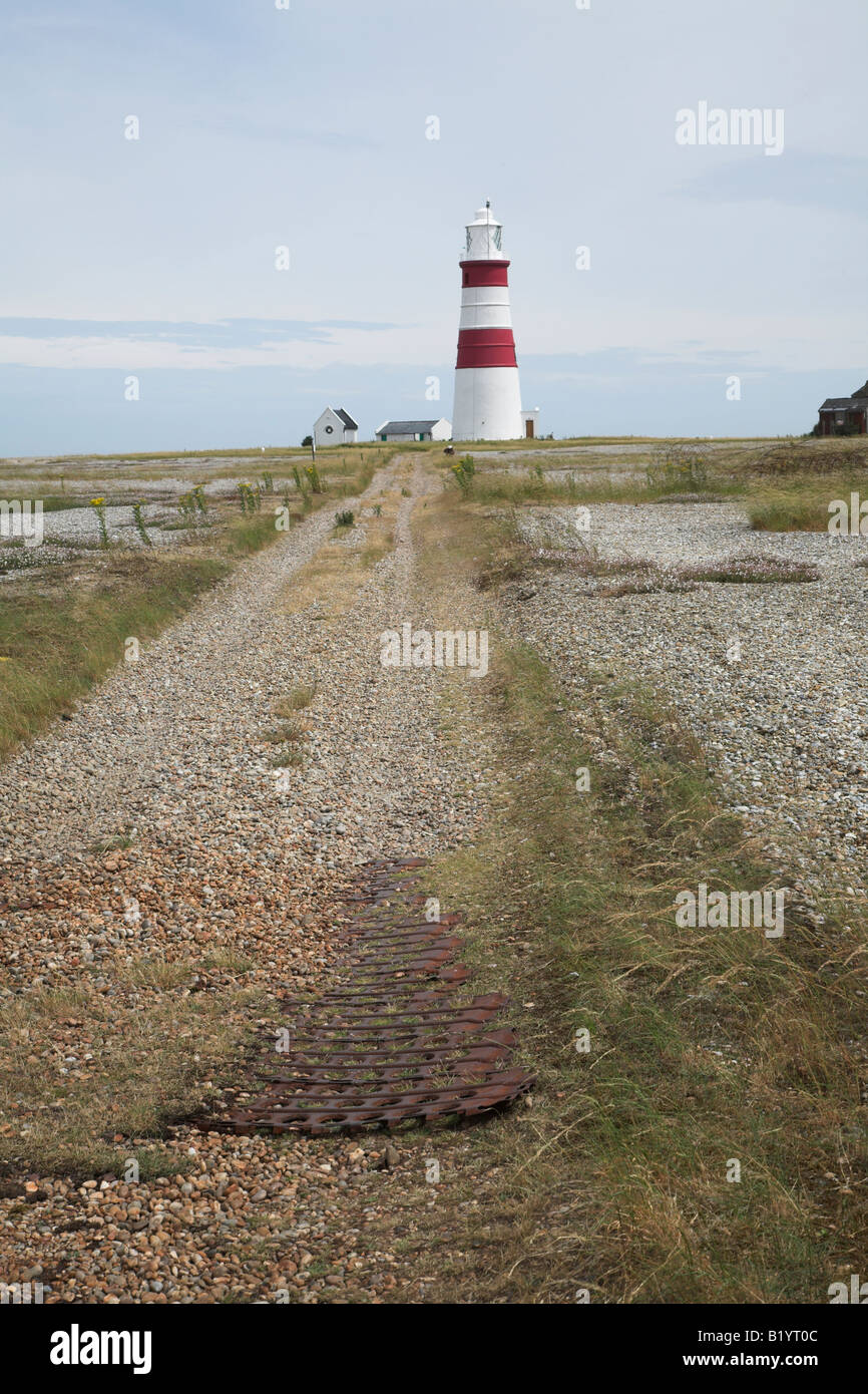 Lighthouse Orford Ness Suffolk England Stock Photo