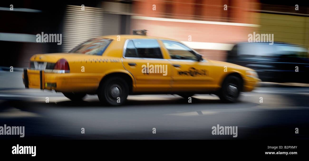 New York Taxi Cab Stock Photo