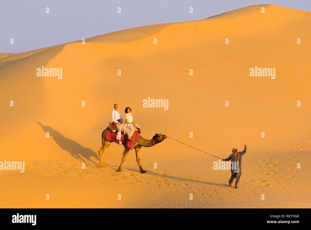 Sam Sand Dunes, Great Thar Desert, Rajasthan, India, Subcontinent, Asia Stock Photo