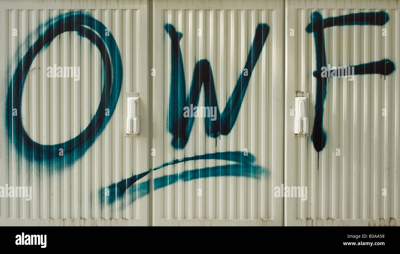 OWF Outdoor Graffiti as a Artistic Statement Stock Photo