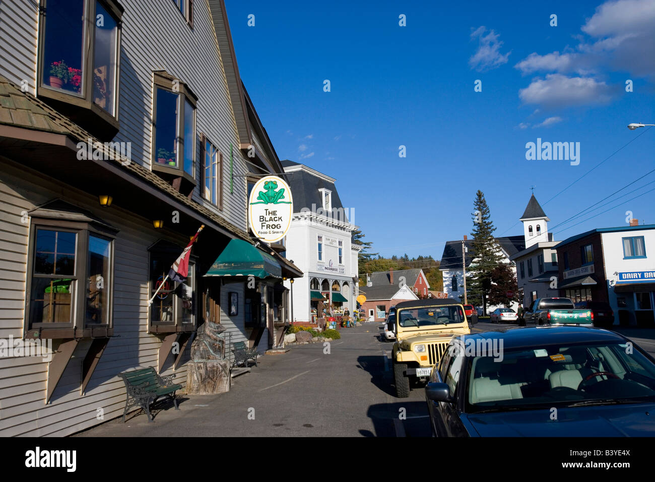 Downtown Greenville Maine USA Stock Photo