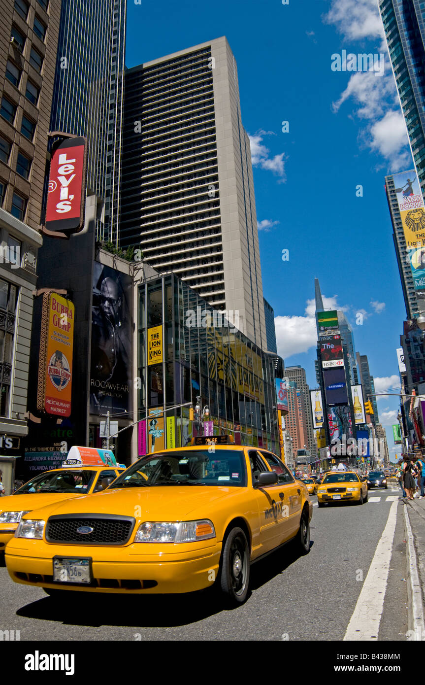 Times Square in New York city, USA. Stock Photo