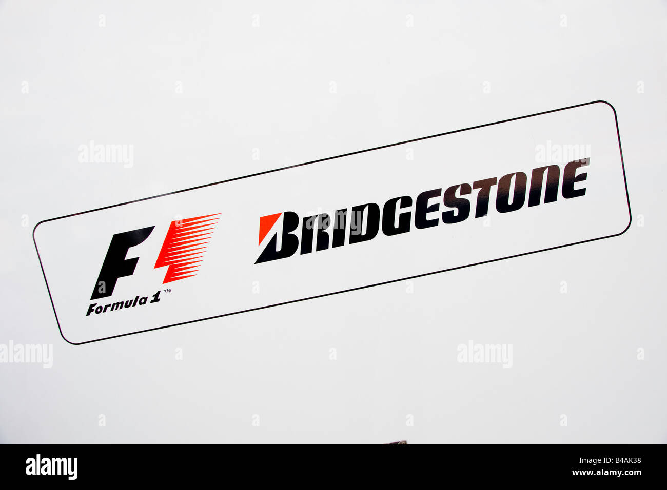 F1 Bridgestone logo Stock Photo