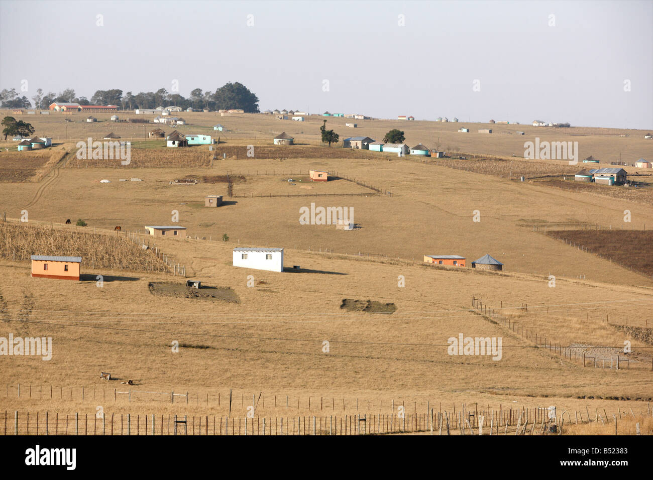 Rural Homes, Eastern Cape, South Africa Stock Photo