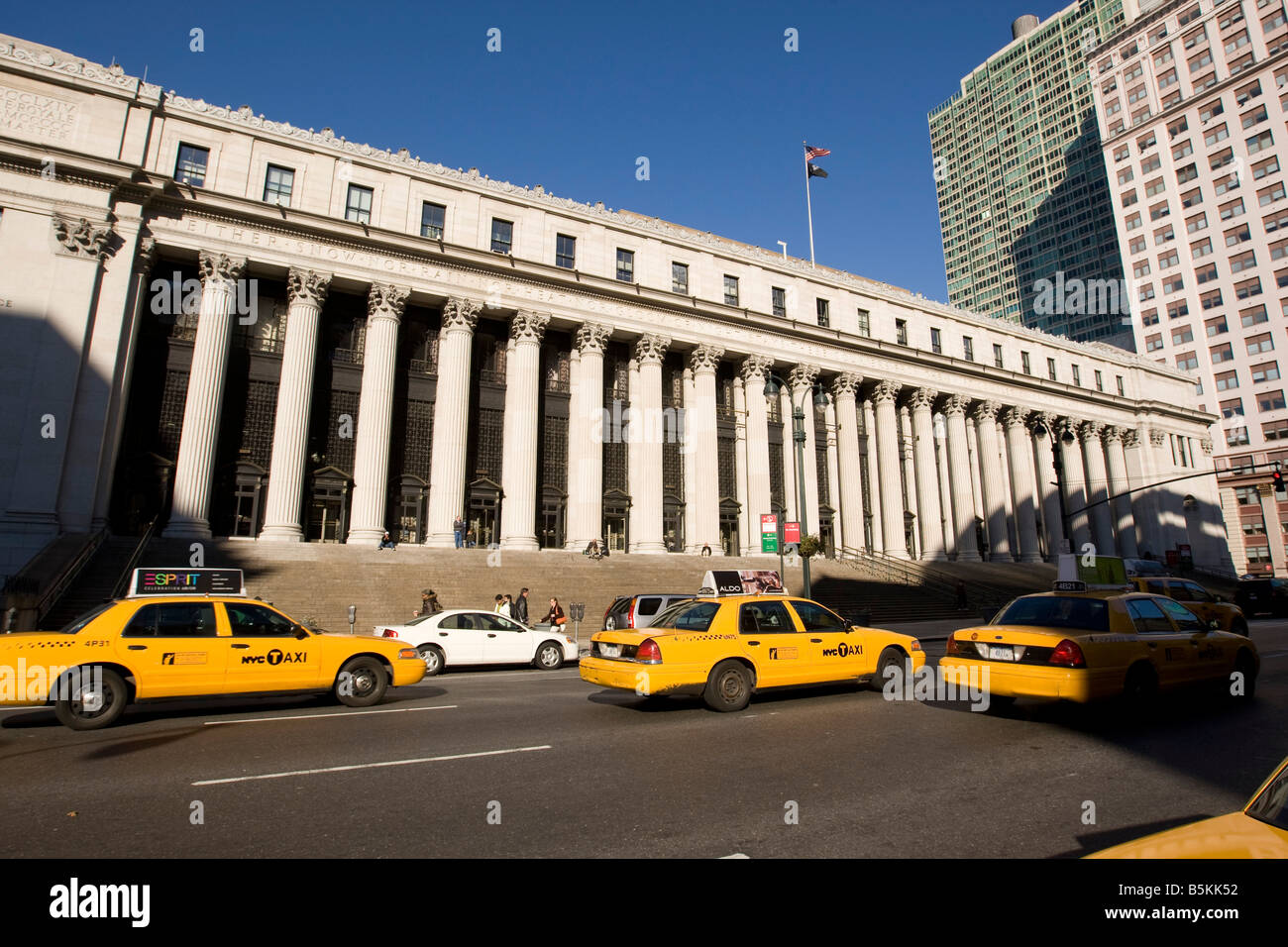 James Farley Post Office on 8th Avenue in New York USA 11 November 2008 Stock Photo