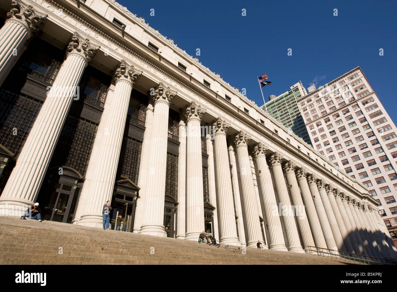 James Farley Post Office on 8th Avenue in New York USA 11 November 2008 Stock Photo