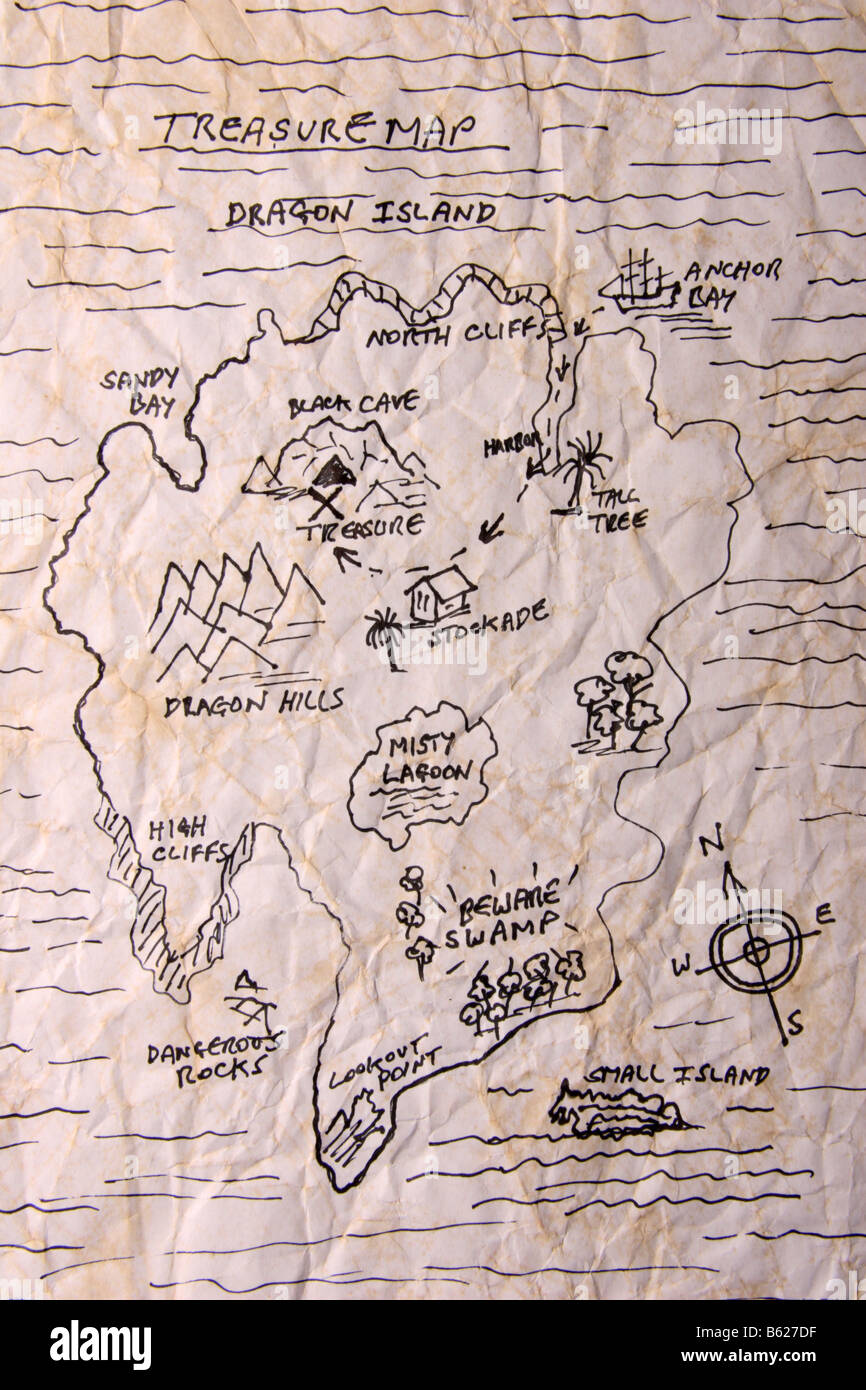 Treasure Island Book Map