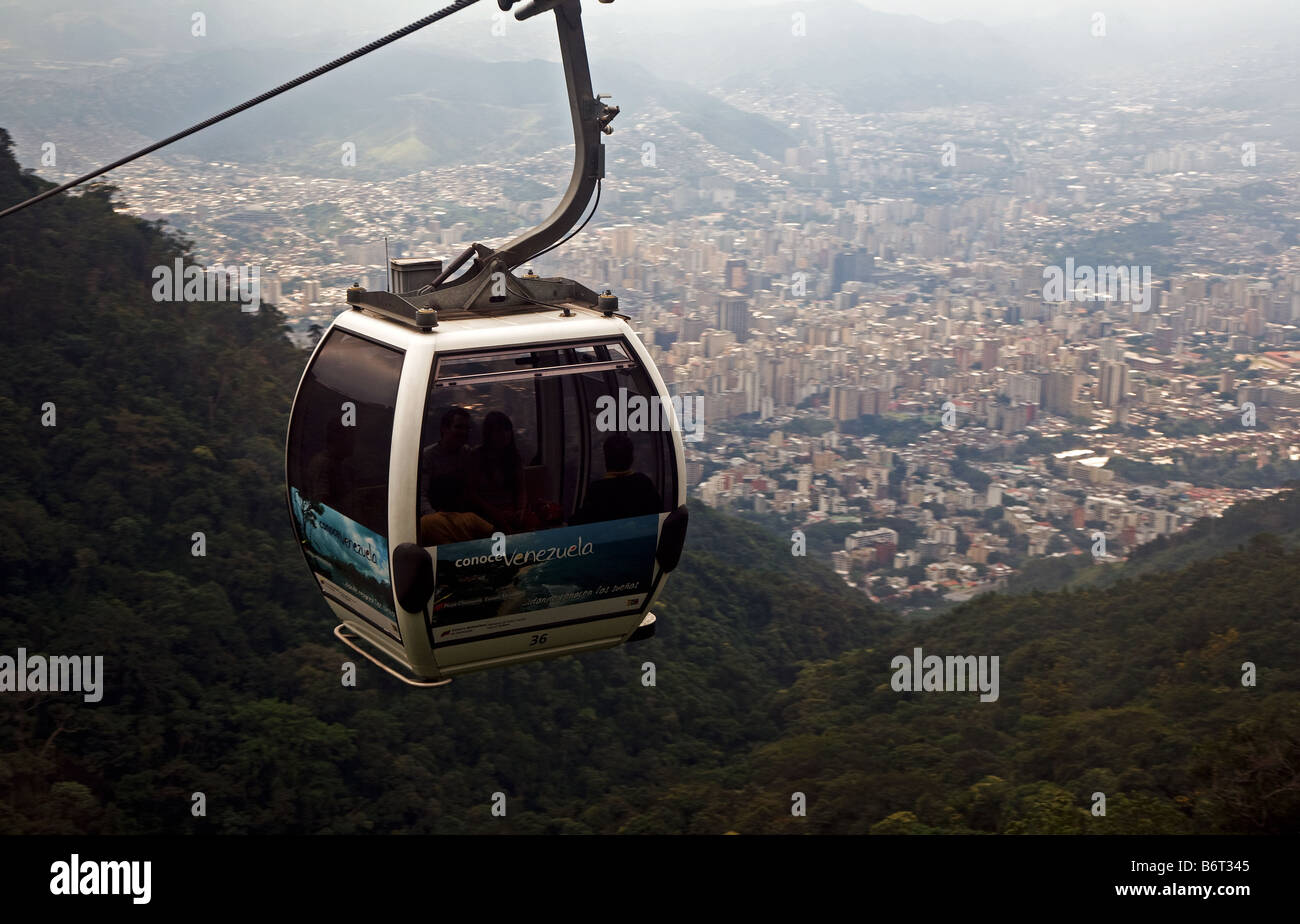 Mt Avila overlooking the Latin American city of Caracas Stock Photo